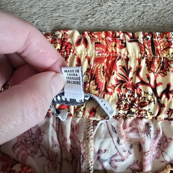 Maison d'Amelie Paris High Rise Wide Leg Pull On Boho Pants size medium - Picture 14 of 16